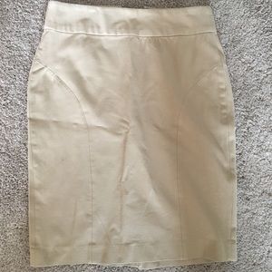 Taupe skirt (khaki) goes with everything.